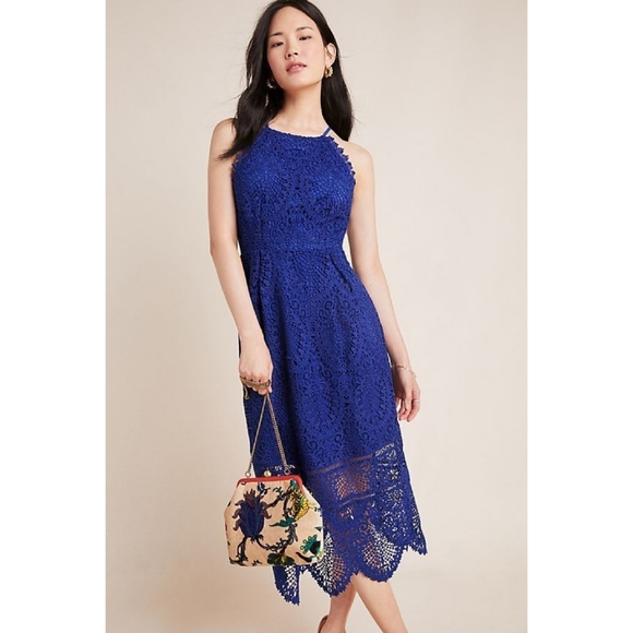 Anthropologie Ava Lace Midi Dress by Eri + Ali - Picture 1 of 5